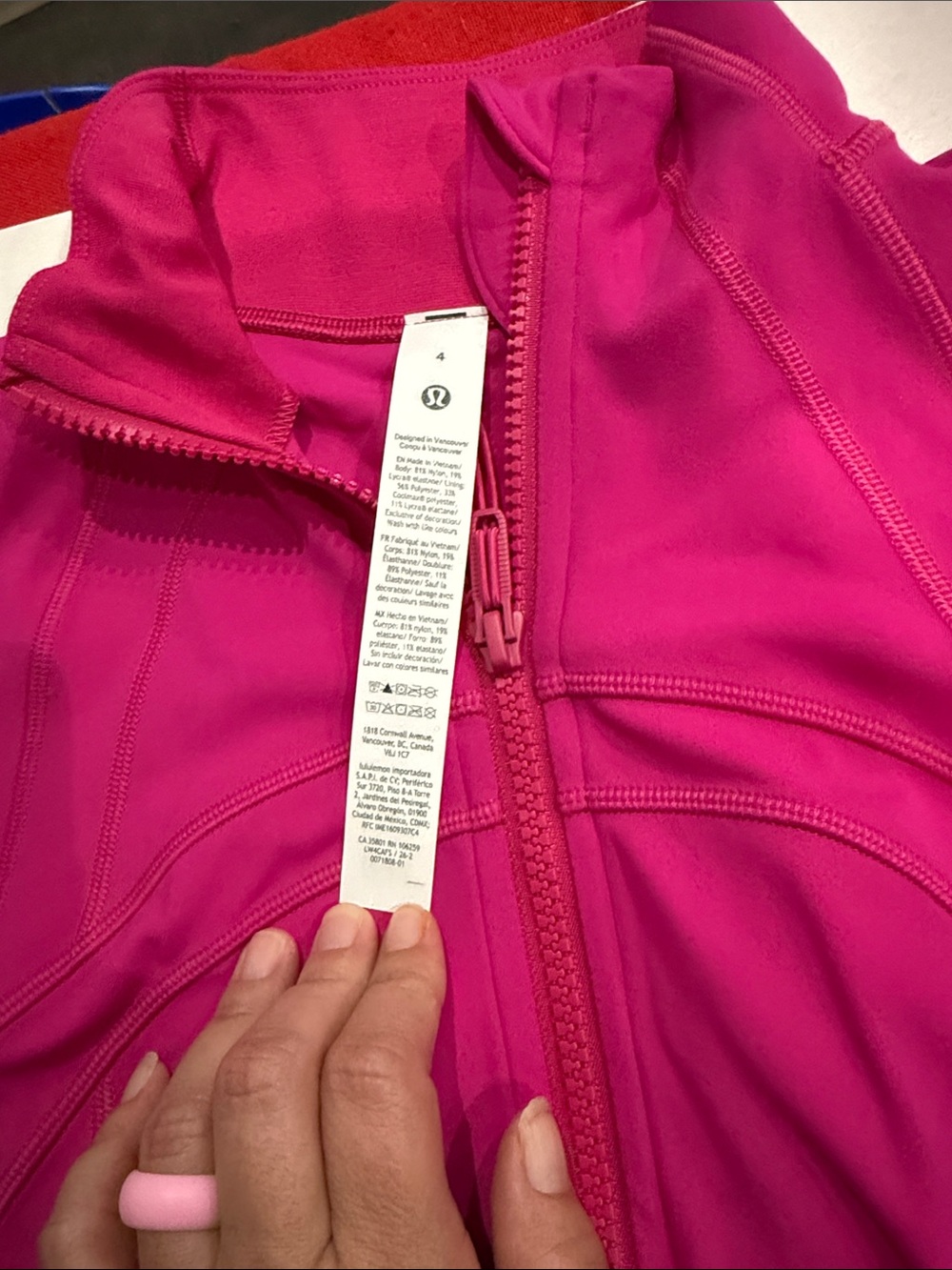 lululemon athletica Fuchsia Full-Zip Bomber Jacket - Picture 2 of 4